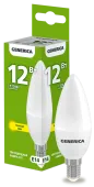 Лампа LED C35 свеча 12Вт 230В 3000К E14 GENERICA