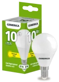 Лампа LED G45 шар 10Вт 230В 3000К E14 GENERICA