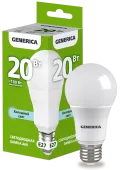 Лампа LED A60 груша 20Вт 230В 6500К E27 GENERICA