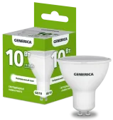 Лампа LED PAR16 софит 10Вт 230В 4000К GU10 GENERICA
