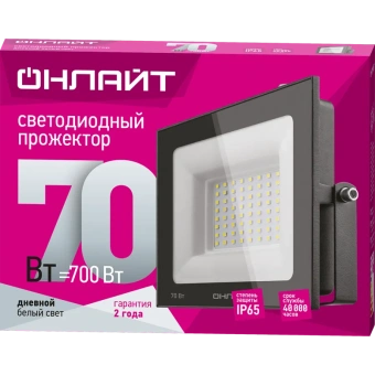 Прожектор LED 70Вт 61 950 OFL-70-6K-BL-IP65-LED ОНЛАЙТ