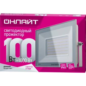 Прожектор LED 100Вт 90 140 OFL-100-6K-WH-IP65-LED ОНЛАЙТ