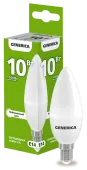 Лампа LED C35 свеча 10Вт 230В 4000К E14 GENERICA