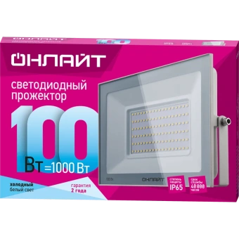 Прожектор LED 100Вт 90 139 OFL-100-4K-WH-IP65-LED ОНЛАЙТ