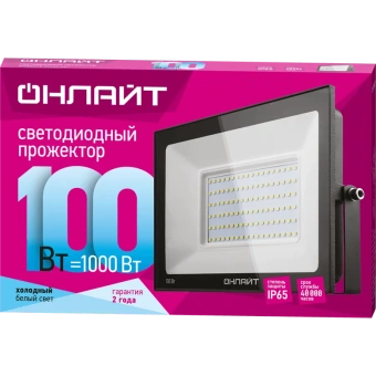 Прожектор LED 100Вт 61 947 OFL-100-4K-BL-IP65-LED ОНЛАЙТ
