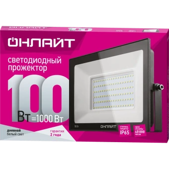 Прожектор LED 100Вт 61 948 OFL-100-6K-BL-IP65-LED ОНЛАЙТ